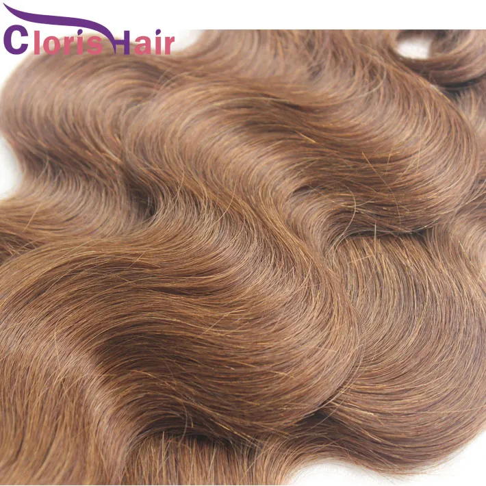 # 4 Brown Brésilien Brésilien Vierge Bodie Wave Human Fair tissés 3 paquets Full Wavy Brazild Natural Waft Extensions à vendre