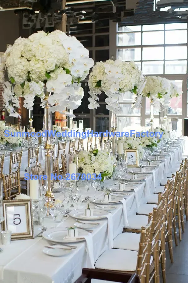 Luxury Wedding tall acrylic beautiful flower stand centerpiece for cheap wedding decoration