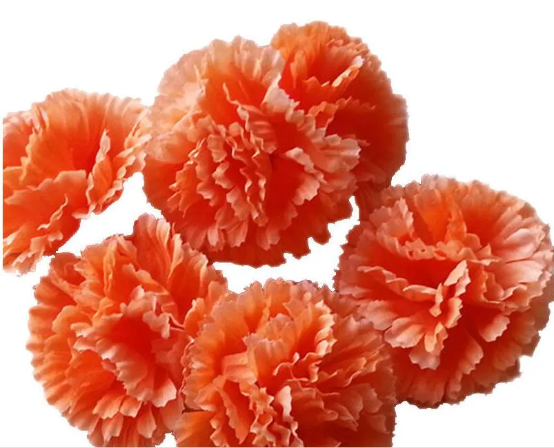 Artificial flowers silk flowers wholesale carnation flower head making handmade DIY Style Fence