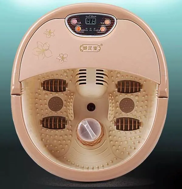 Foot Spa Bath Massager Portable Vetemperatur Pedikyr Vibrationer Bubblor