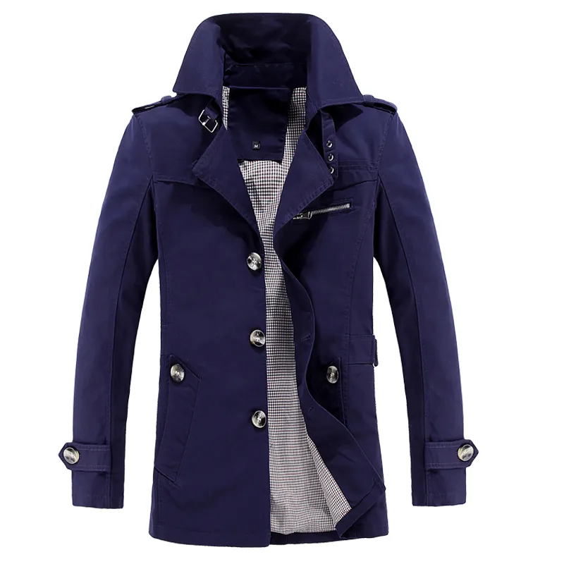 도매 - 남성 트렌치 패션 겨울 자켓 다운 파카 windproof 코트 플러스 크기 5xl 4 색