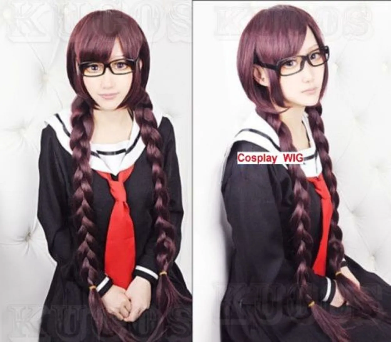 Darmowa wysyłkaDanganronpa Dangan-Ronpa Toko Fukawa Fashion Hair Long Cosplay Costume Party Peruka