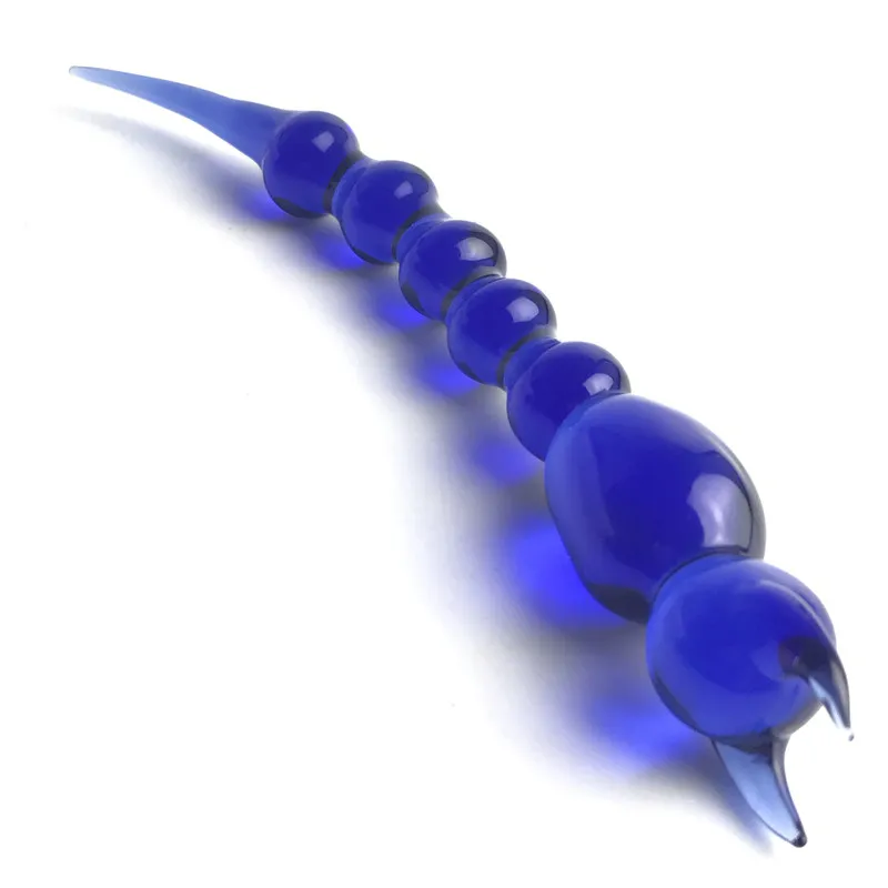 5,5-дюймовый стеклянный Scorpion Dabbertool Wax DAB Vaporizer Инструменты с кальян синим толстым Pyrex Dabs для курения кварца Banger