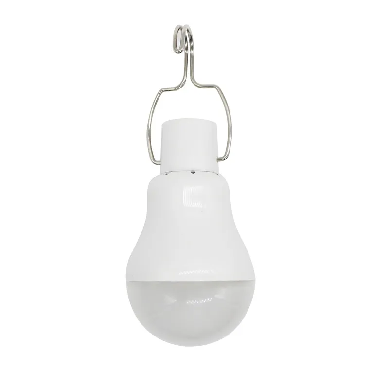 Edison2011 Lampes de jardin solaires Portable 12LED Ampoule de contrôle Lampe à panneau solaire Lampes de lanterne rechargeables alimentées par USB pour hangar à la maison B7312791