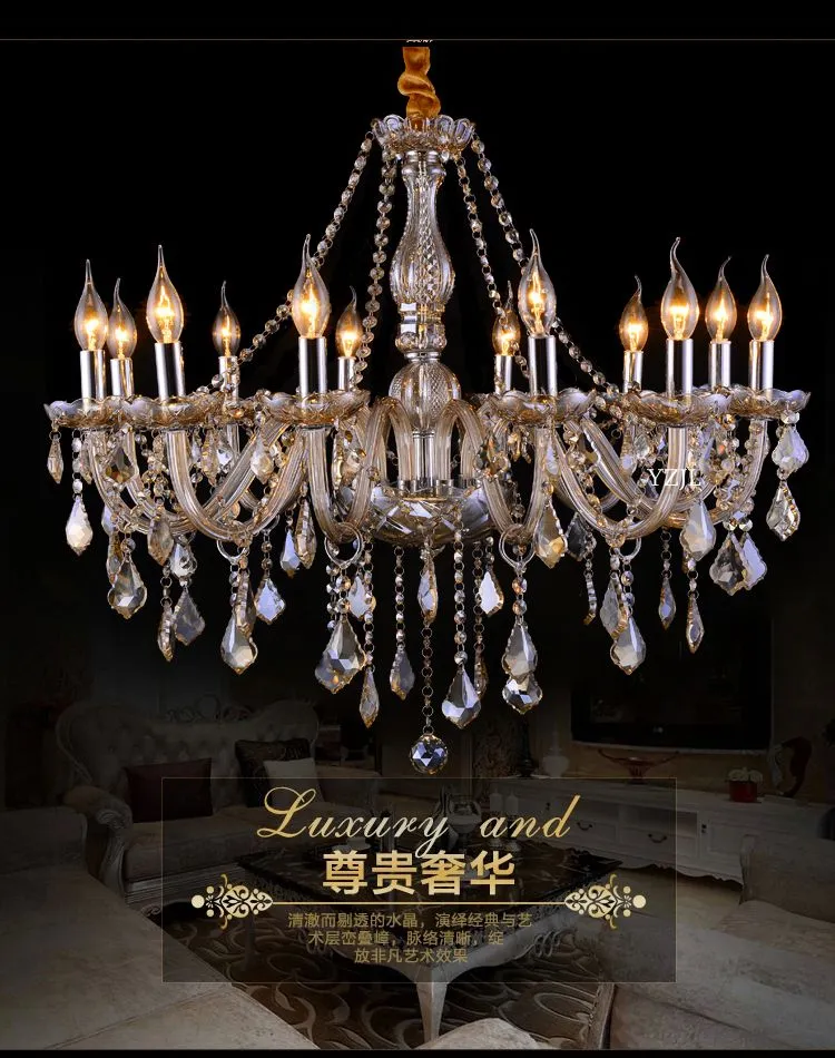 Chandelier Lâmpadas de Cristal Lâmpadas de Livingroom Quarto Atmosfera Minimalista Penthouse