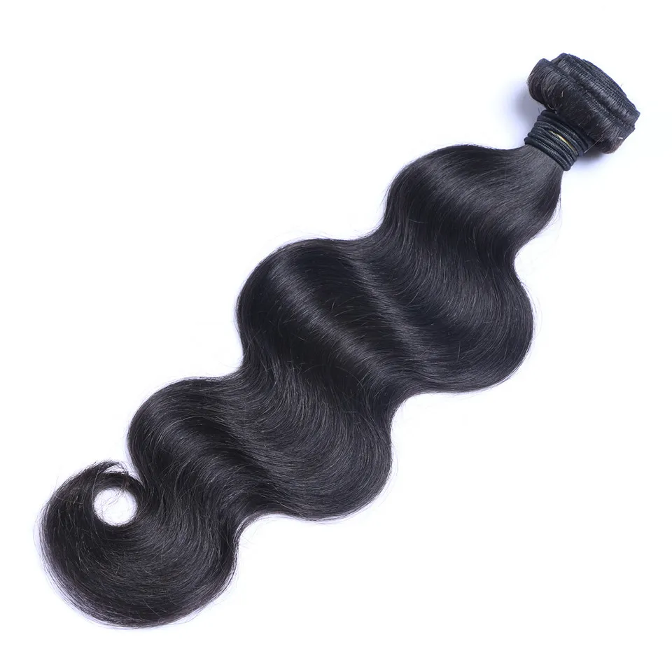 Brasiliansk kroppsvåg Hårväv Obehandlat Human Virgin Hair Weaves Remy Human Hair Extensions Dybara No Shedding / 