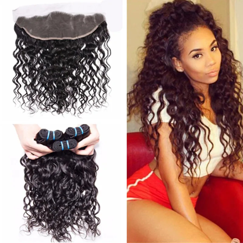 Natural Wave Brazilian Hair Bundles 3 Pack With Full... From  display picture 1