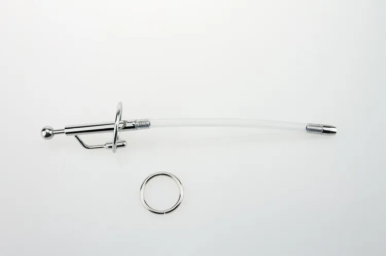 penis sounds sounding stainless steel long rod insert plug stretcher Adult Silicone Urethral Sounds Long Shark Catheter... From Dgw168, $7.76