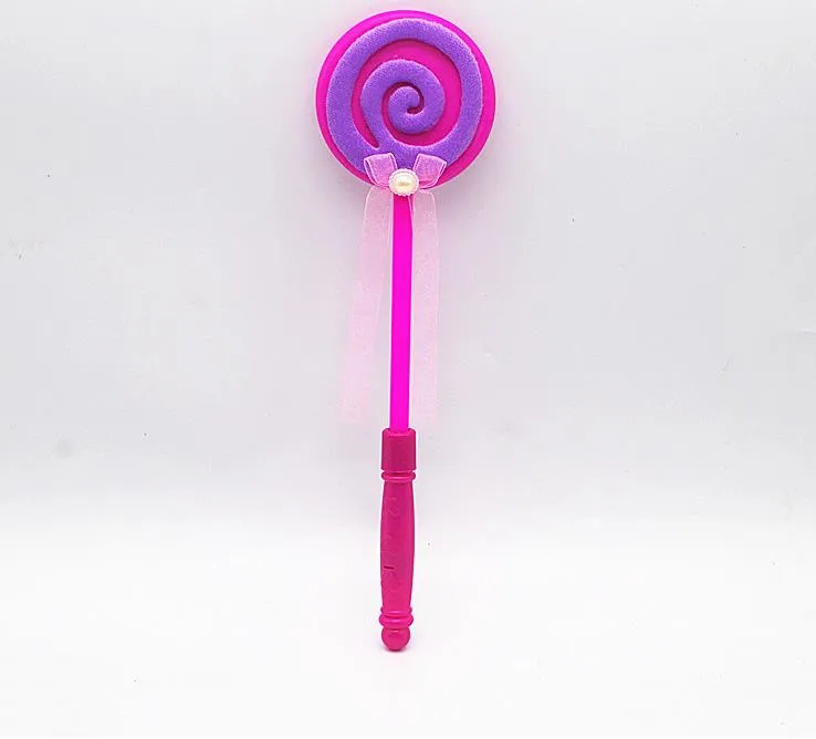 Belysning Blinkande Lollipop Wand Led Glow Stick Halloween Christmas Hen Club Party Tillbehör Kids Girl Fancy Dress Props Bag Filler Gift