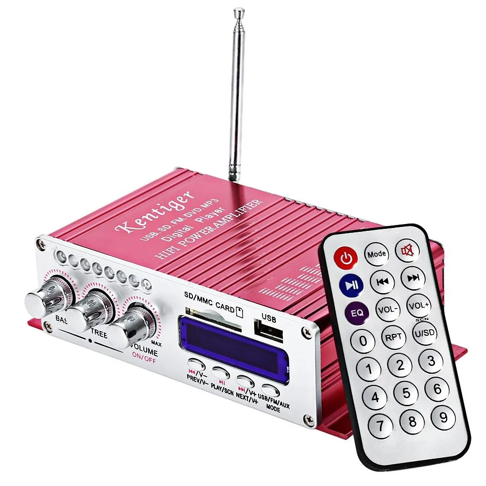 USB FM AUDIO CAR STÉRÉO Amplificateur Radio En Haut Parleur MP3 LED Hi