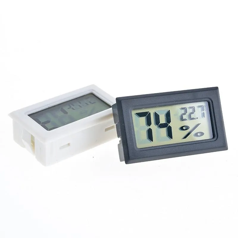 2017 nieuwe blackwhite FY11 Mini Digitale LCD Omgeving Thermometer Hygrometer Vochtigheid Temperatuur Meter In kamer koelkast ijs5292707