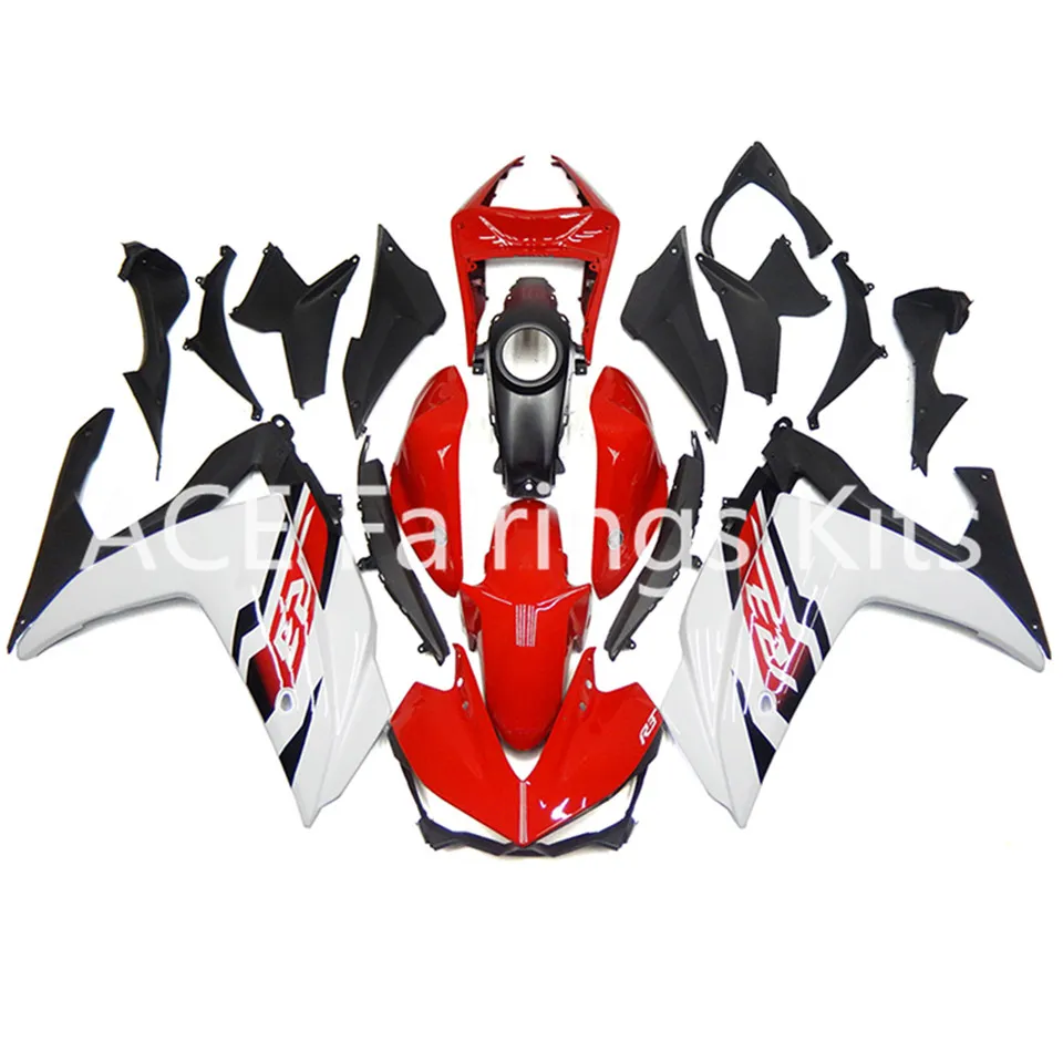 3 obsequios Carenados completos para -Yamaha-R3-2015-R25-2014-2015-Inyección-ABS-Carenado de motocicleta Rojo Negro b2