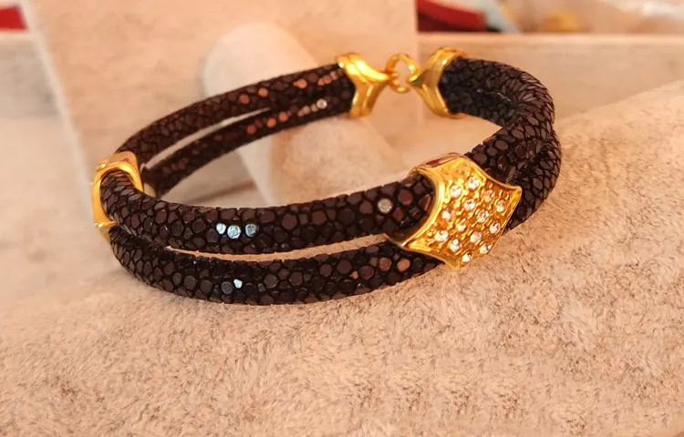 BC BC STINGRAY LEATER BRACELET 5 мм круглый крутой мужчина