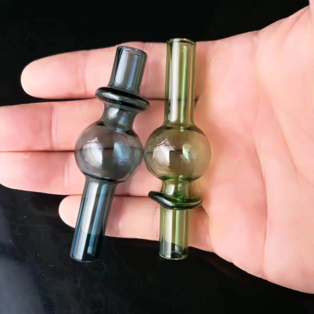 Multi - Color Gourd Glass Pipe Accessories, Water Pipes Glass Bongs Hooakahs Två funktioner för oljeriggar Glasbongar