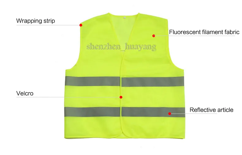 High Visibility Working Safety Construction Vest Warning Reflective traffic working Vest Green Reflective Safety Clothing LJJC1792 