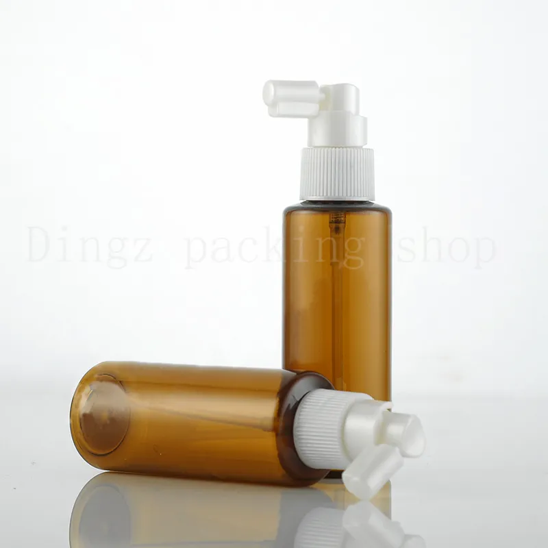 100 ml De Plástico Marrom Atomizador Spray Mini Garrafas Nova Gota Container Atomizador Maquiagem Cuidados Com A Pele Longo bocal garrafa de spray