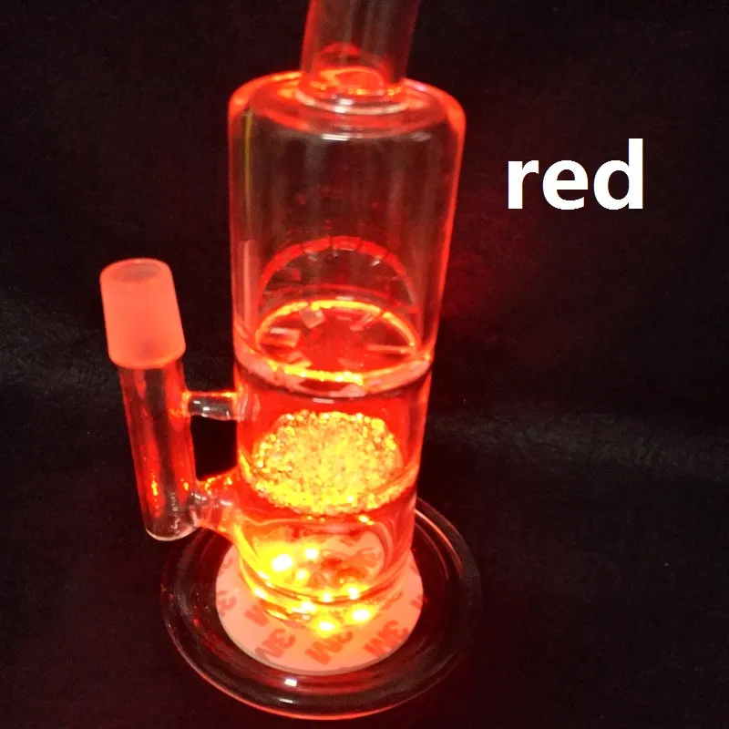 verre bong base LED lumière avec 7 couleurs réglage automatique éblouir la lumière