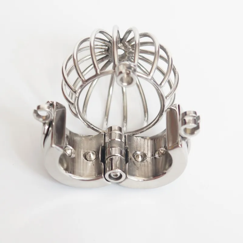 Scrotum Separation Fixture Stainless Steel Device Scrotum Restraint 495g Weights Device Spike Ball Stretcher Locking Cock Rings CBT6840332