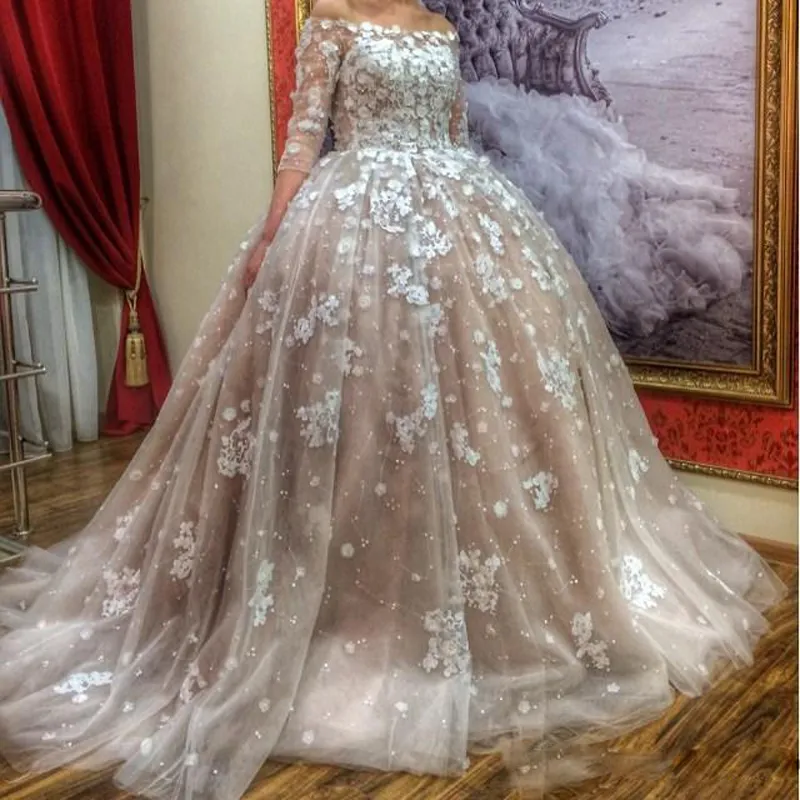 2017 vestidos de quinceañera Champagne Blush mangas Ragazza corsé espalda con cuentas vestido de fiesta princesa vestidos de baile dulce 16 vestidos largos del desfile