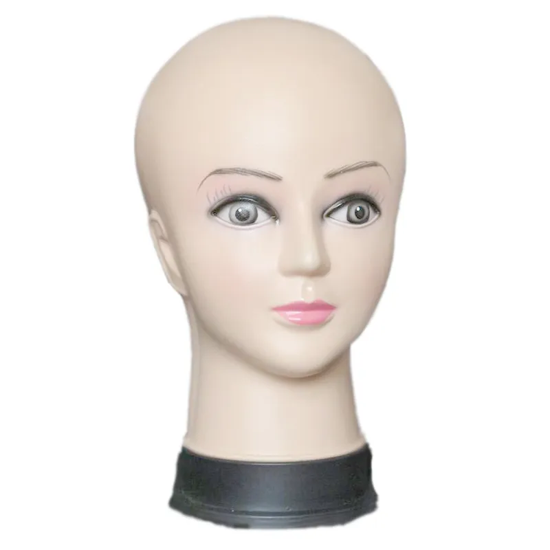 Damska Head Head Head Hat Display Wig Torso PCV Training Model głowy Kobiecy