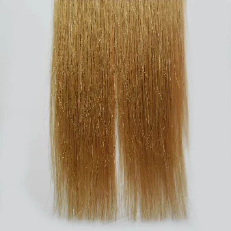 Cheveux vierges brésiliens miel blond peau trame Extensions de cheveux ruban adhésif Double face dans les cheveux humains 40 pièces 100g