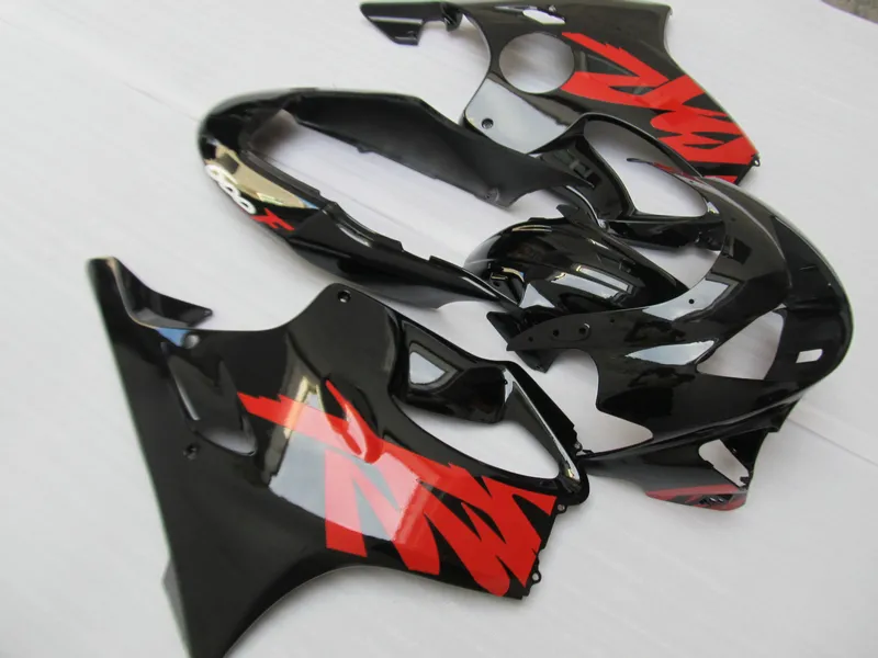 Kit carenatura moto personalizzato gratuito Honda CBR600 F4 1999 carenature CBR 600 ABS nero lucido CBR600F4 99 00