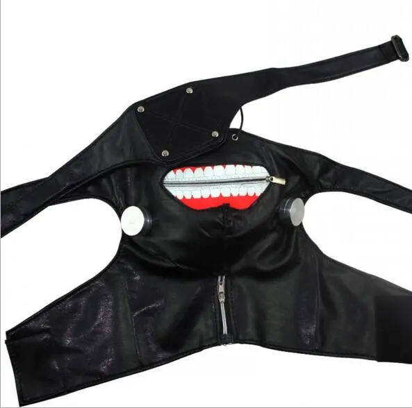 Umweltfreundlich Tokyo Ghul Maske Scary Mascaras Halloween Masken Cosplay Kaneki Ken De-heeing Cotton PU Party Prop Anime Horror Mask8907202