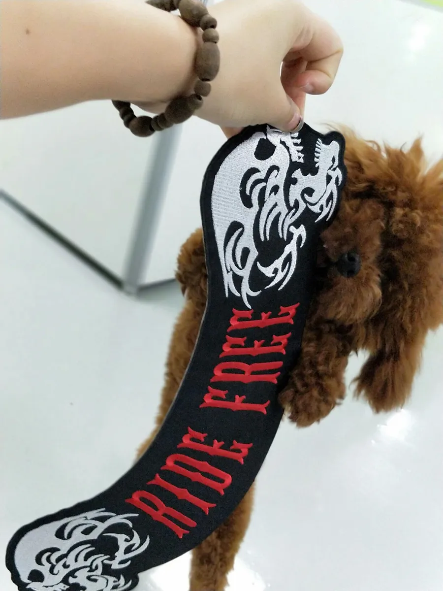 Ride Hard Die Free Patch Rock Music Band Skull Biker Woven Sew on Ride Hard Die Free Patch Rock Music Band Skull Biker Woven Sew on