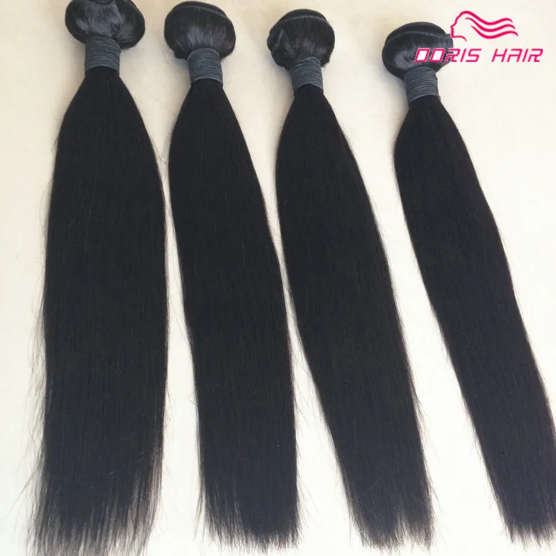 Tessuto brasiliano dei capelli umani Migliore qualità Fasci di capelli vergini REMY Estensioni Trama di tessitura dei capelli lisci cambogiani indiani malesi peruviani