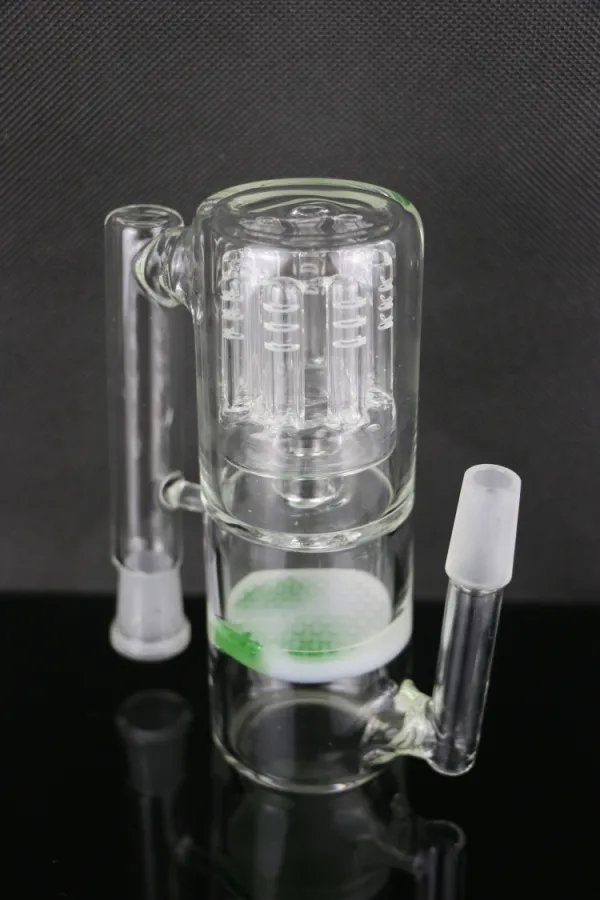 Waterpijp 8x Arms Water Pijp Ashcatcher Jade Honeycomb Percolator Ashcather 18 / 14mm Gezamenlijk Ash Cather Save Part