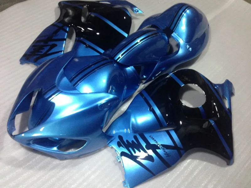 Ücretsiz Özelleştirmek SUZUKI GSXR1300 96 97 98 99 00 01-07 Mavi Siyah Kazanan Kuramlar Set GSXR1300 1996-2007 OT50