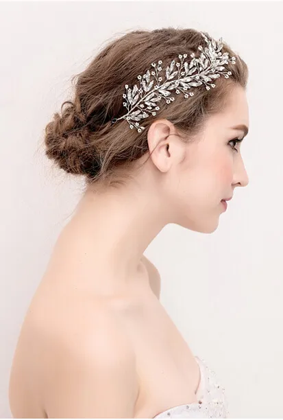 2019 popular tira mini flor strass cabelo festa de casamento acessórios de cabelo tiara de casamento para festa de casamento nupcial 6939494