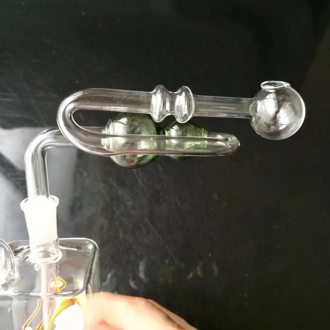 Gourde et pot d'enroulement - pipe à fumer narguilé en verre gongs en verre - plates-formes pétrolières bongs en verre pipe à fumer narguilé en verre - vap- vaporisateur