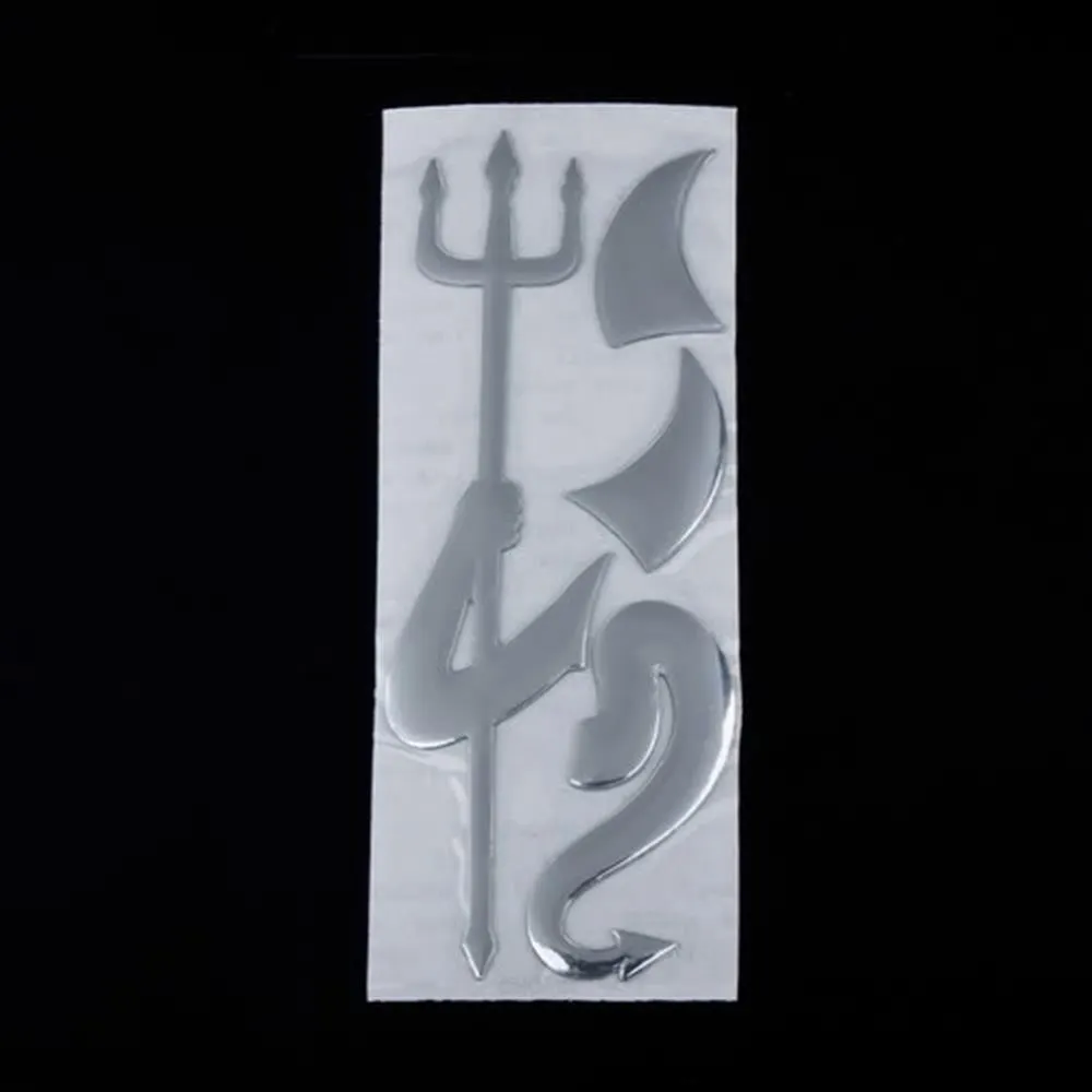 3D Şeytan Tarzı Şeytan Dekorasyon Çıkartması Otomatik Otomobil Emblemi Logo Kağıt Çıkartma