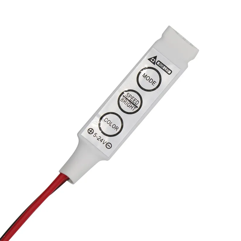 RGB-controller DC5-24V 3Key LED mini-controller voor 5050 3528 3014 2835 SMD RGB LED-strip