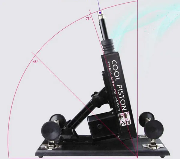 男性と女性のための自動セックス機、ディルド、格納式調節可能なスピード愛機セックスおもちゃ最新バージョンブラック/ピンク