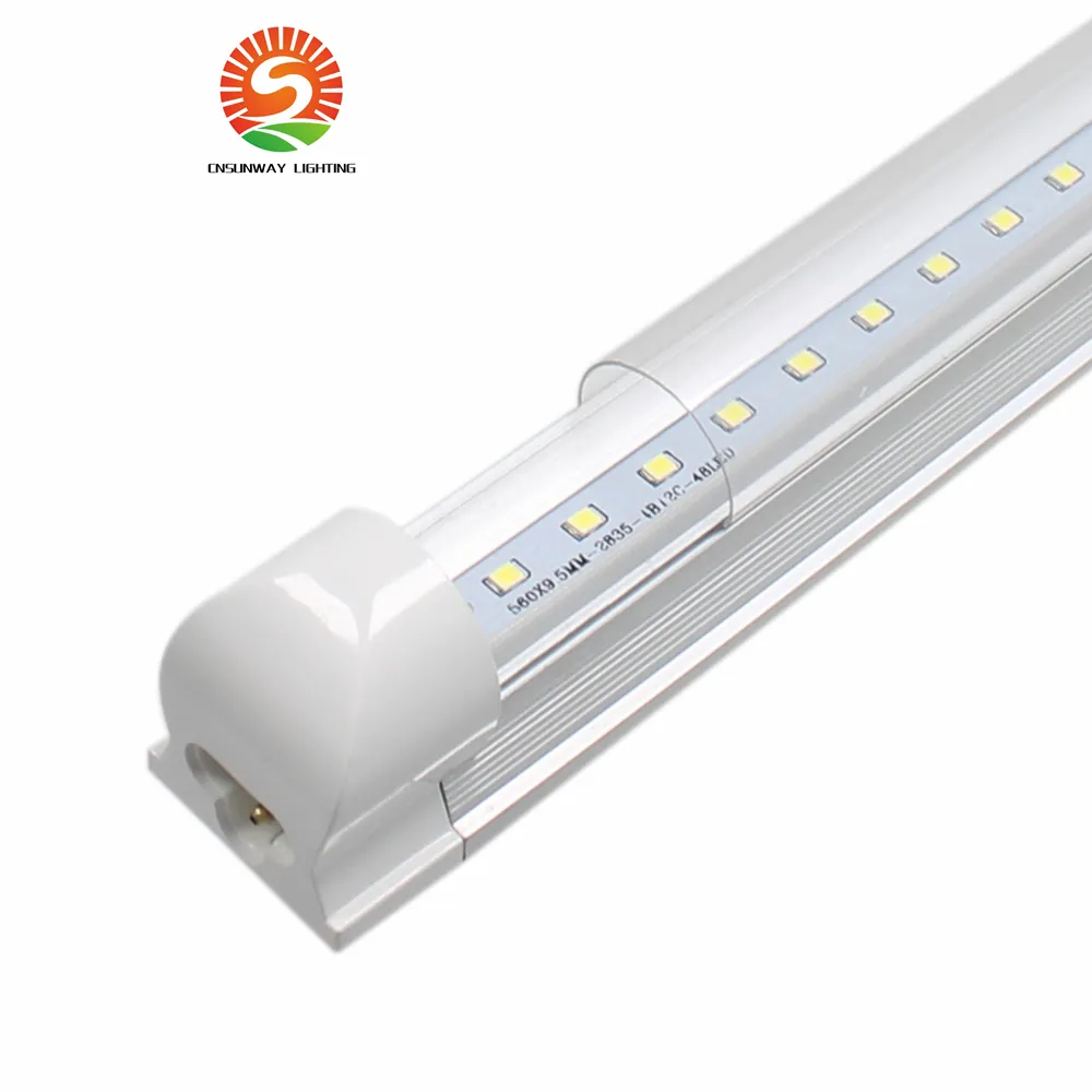 مدمجة 4ft t8 أدى أنبوب ضوء 22 واط 1.2 متر led الفلورسنت SMD2835 عالية السطوع 2200lm ac85-265v ce ul