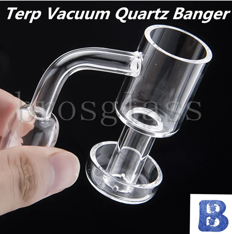 Terp Vacuum Quartz Vacuum Banger Domeless Nail For Oil Rigs Glass Bongs 10mm 14mm 18mm 633