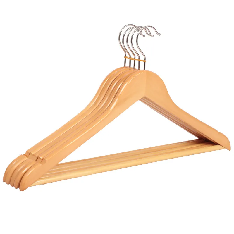 Coat Hangers Kläder Kläder Klä Tröja Byxor Non Slip Wood Häng Hem Verktyg