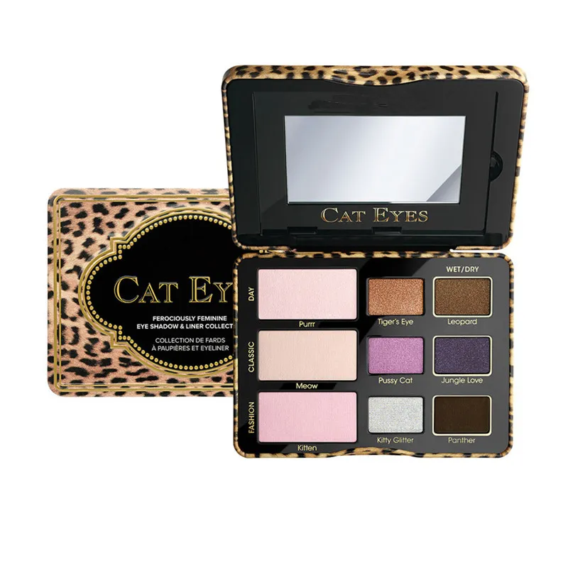 2017 New Sugar Pop Eyeshadow Cheek Palette Totally Cute and Cat Eyes 3 style Shadow Palette Blush face Cosmestics Makeup In Retail box.