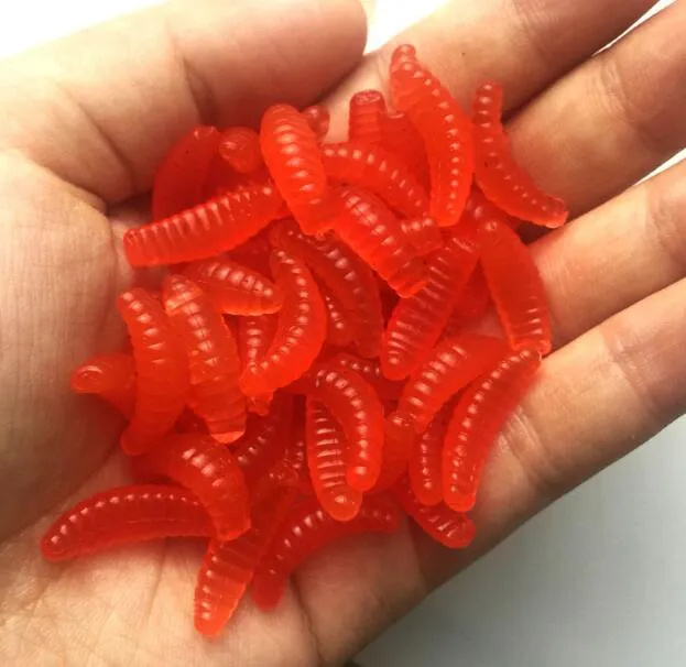 Leurres Artificiels, 200pcs 17mm Petit Artificielle Lifelike Maggot Grub Doux Leurre Vivant comme des vers De Pêche Appâts Accessoire Leurres Artificiels, 200pcs 17mm Petit Artificielle Lifelike Maggot Grub Doux Leurre Vivant comme des vers De Pêche Appâts Accessoire