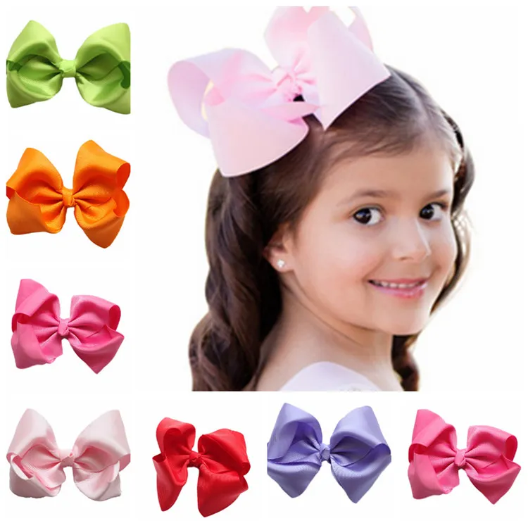 NEW Fashion Boutique Ribbon Bows For Hair Bows Hairpin Hair accessories Child Hairbows flower hairbands girls cheer bows Free shipping