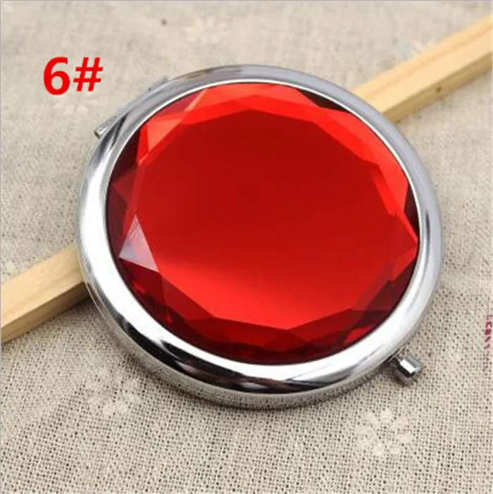 Cosmetic Compact Mirrors Crystal Magnifing Multi Color Makeup Makeup Tools Mirror Wedding Favor Gift X0385776237