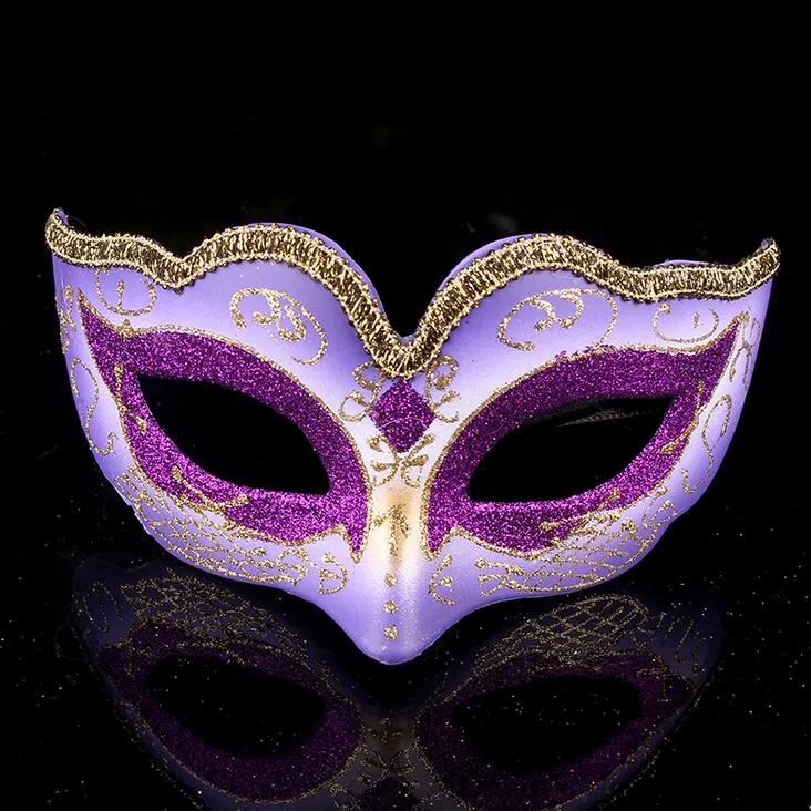 Brand new Fashion gold silk trim high-end make-up party party mask Christmas atmosphere mask PH039 as your needs