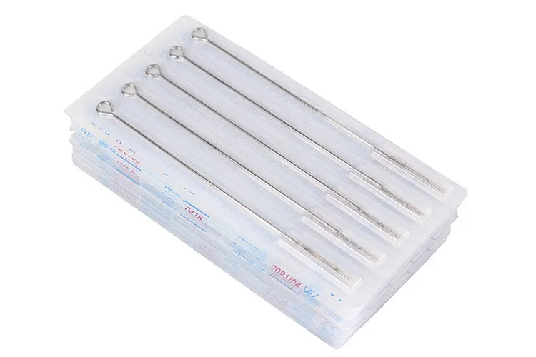 Tattoo Disposable Sterile Tattoo Needles For Tattoo Assorted Flat Shader Mixed Size