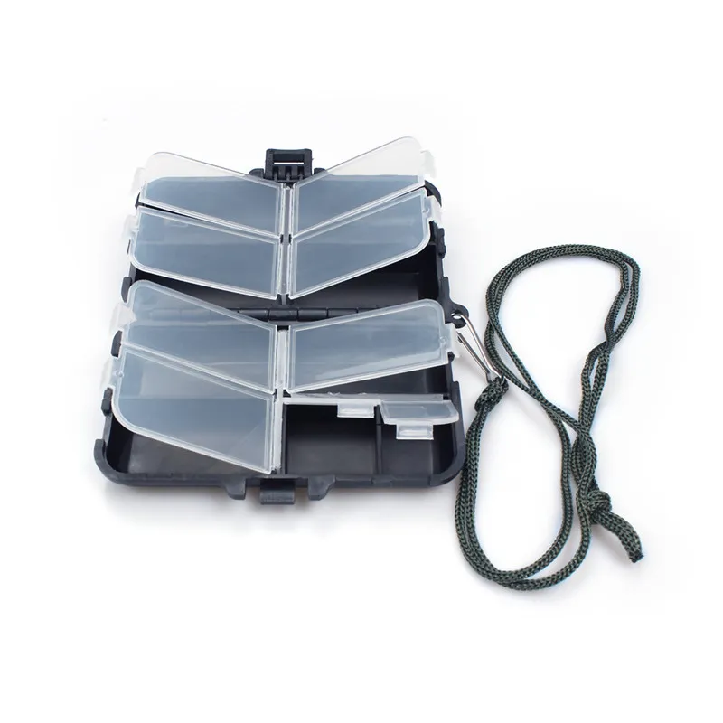 Small Fishing Tool Box Tackle Lure Spoon Hooks Case Accessories 9  Compartment Storage From Eforhair, $1.97