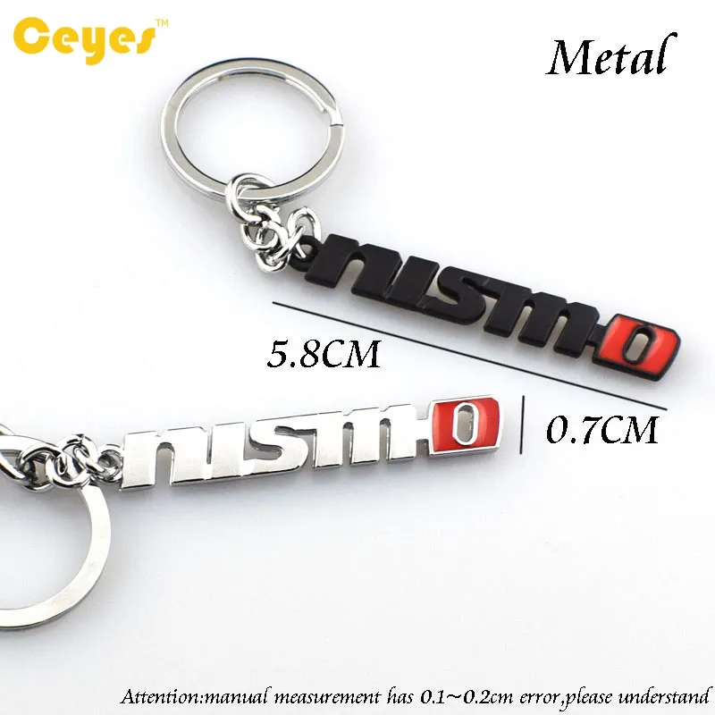 3D Metal Car Care Bely Ceyrings Przypadek Nismo Emblem dla Nissana Qashqai Juke X-Trail Tiida T32 Key Key Accessories Styl221G Styl221g