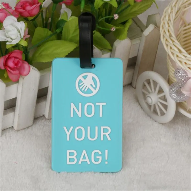 New Suitcase Luggage Tags Identifier Label ID Address Holder Environmental Protection Cover Luggage Tag Travel Accessories