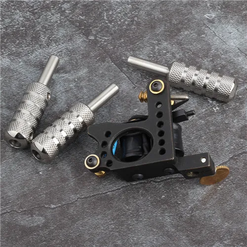 YILONG Tattoo Rvs Grip 16mm Tattoo Machine Buis Handvat Tip Voor Tattoo Gun Levert Body Art Gereedschap Silver8001953