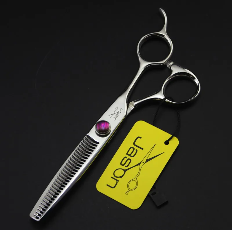 6.0 Polegada Jason JP440C Emagrecimento Tesoura Tesoura de Corte De Cabelo Tesouras De Cabeleireiro Profissional Barbeiro Quente Tesoura Barber Shop Suprimentos, LZS0630